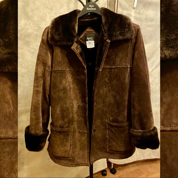 Dennis Basso Design Soft Faux Fur & Suede Coat w/ cell phone size pockets - Picture 2 of 10